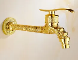 European Gold Badezimmer Wasserhahn Antiquitäten geschnitztes Wasserhahn goldener Wäsche Wasserhähne Luxus Badezimmer Dekorative Bibcocks3293880