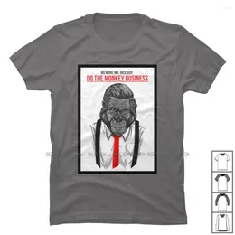 Men's T Shirts Monkey Business Cafe Shirt Cotton Chimpanzee Monk Ines Sin Bus Us