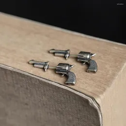 Серьги -грибы 925 Серебряные серебряные стерео миниатюрные пистолетные украшения стиль моды оптом