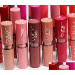 Lipstick 12 Cores Mulheres Preço da fábrica de manteiga Lip Lipstick Liptstick Drop Drop Drop Drop Beauty Beauty Lips Dhfgq