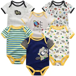 Комбинезоны Baby Boy 3 куски рожденные одежды, установленные для малышей для девочки для малышей Bodysuit Kiddiezoom, 100%хлопковые мягкие детские ссоры 012M 230303