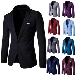 Erkekler Suits XF001 9-ROLOR S-6XL İş Kıyafet Takım Damat Düğün Bir Buckle Ceket Erkekler Blazers