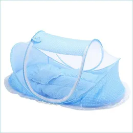 Baby Cribs Nest Bed Portable Crib Breatble Folding Borns Care Sängkläder Set With Mosquito Net Basket Pillow Cotton Slee Drop Del Dhogm