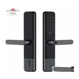 Auto-DVR-Türschlösser Aqara N200 Smart Lock Fingerabdruck Bluetooth Passwort Nfc Entsperren Worksapple Homekit-Verknüpfung mit Türklingel Mijia 201013 Dro Dhtlg