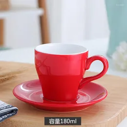 Filiżanki spodki europejski spersonalizowany kubek kubek ceramiczny kubek biały indyk herbata i spodek taza para kawiarnia domowe naczynia domowe