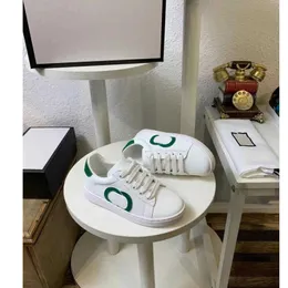 23SS Designer Brand Shoes Kids Boys Gril Sports Shosess Double G Colorting маленькие белые туфли весенняя осенняя доска. Размер 23-35 A1