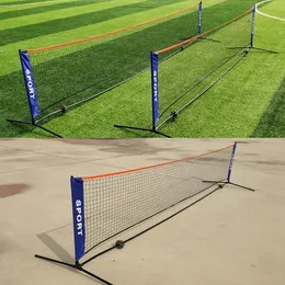 Badminton Rackets Simple 3M/4M/5M/6m Tennis Training Net Badminton Net Outdoor Tennis Net Mesh Volleybal Net Practice 230303