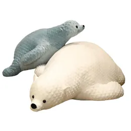 Almohada /decorativo 1pcs kawaii gigante oso polar sofá sofá niños suave cama amimal chiar regalos de cumpleaños para mujeres