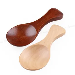 Child Milk Powder Wooden Spoon Ice Cream Milkshake Spoon Mini Sugar Spoon Salt Wood Spoons Cooking Tools Kitchen Gadgets LX1657