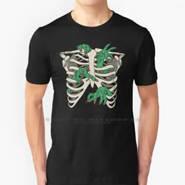 Men's T -skjortor My Body Is A Temphell Shirt Cotton 6xl Temple Hell Horror Spooky Ribs Ribs Skeleton Chest Monster Demonic Pun Creepy Retro Retro