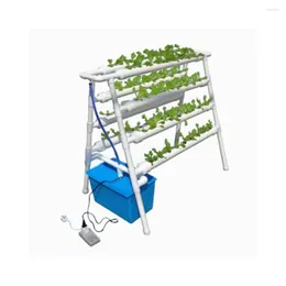 Equipamentos de rega 72 orifícios Kit de cultivo NFT NFT Greethouse Box Sistema de jardinagem Sistema de jardinagem Rack hidropônico