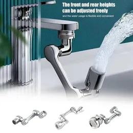 Kitchen Faucets Universal ABS 1080 Rotation Faucet Extender Robotic Arm Adapter Aerator Swivel Splash Filter Faucet For Sink Basin Kitchen Tool J230303