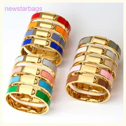 Designer Herms Bracelet Online Shop H Lock 18K Bangle de ouro para seus braclets baratos BetteLarmband Color Bangles Pulse