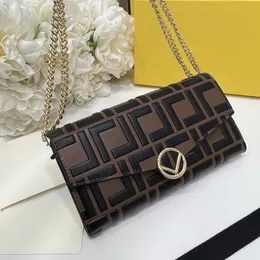 Moda tasarımcı omuz çantaları lüks kadın zincir çanta kabartmalı mektup orijinal deri crossbody orijinal bayanlar vintage zarf sling f cüzdanlar #2062