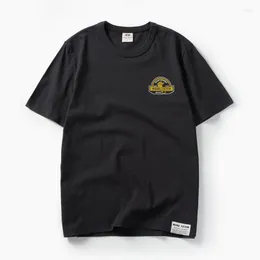 メンズTシャツメンズTシャツプリント「MNT」メンズ半袖の夏、MN33106用の肩のコットンブラックカラーシャツを落とした