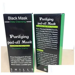 Altri strumenti per la cura della pelle Maschera di aspirazione nera Antiaging 50Ml Shills Pulizia profonda Purificante Peel Off Face Remove Maschere di punti neri Drop De Dhs1K
