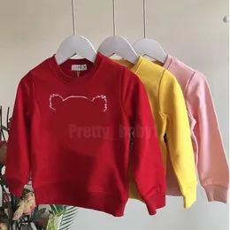 Nakış Deseni Çocuk Sweatshirt Sonbahar Marka Giysileri Toddler Uzun Kollu Moda Erkek Kız Külot Kazak