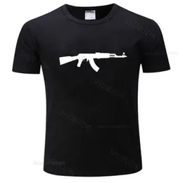 Herr t-shirts heta försäljning män märke t shirt sommar bomull tshirt ak-47 kalashnikov ak47 t-shirt klistermärke bomb klistermärke själv g230303
