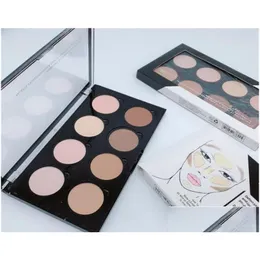 Bronzers Highlighers Highlight Contour Pro Palette concealer Powder Shadow Foundation Face FL Size 8 Färger Makeup Epacket Drop D Dhivk