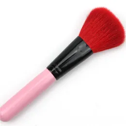 Make-up-Pinsel, rosa, kurzer Griff, Wolle, Rougepinsel, Holzpuder, Beauty-Tools