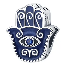 925 sterling Silver Charm لـ Pandora New Product 2023 Vintage Fashion Palm Devil's Eye String