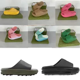 2023 Designer Women Platform Gummi Slide Sandal Floral Brocade Slipper Gear Bottoms Anti-Slip Flip Flops Standed Beach Causal Slipper With Box No354