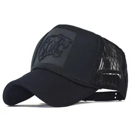 Fashion Pop 3D Printing Tiger Baseball Cap Summer Mesh Trucker Hats Outdoor Sports Running Cykling Casual Snapback Hat282f