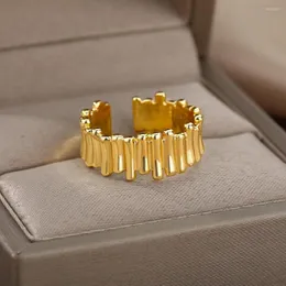 Eheringe Vintage Geometrische für Frauen Open Manschette Goth Metall Ring Verstellbarer Party Finger Kpop Schmuck Geschenk Anillos