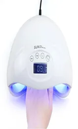Nail Art Equipment White SUN5 Plus Lamp Lasting Brand 48W UV LED Gel Dryer Manicure Pedicure Machine Mini Portable7976239