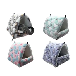 Small Animal Supplies Removable Animals Pet Hanging Cages Hamster Squirrel Sugar Glider Cotton Comfortable Hammock Triangle Nest Pets