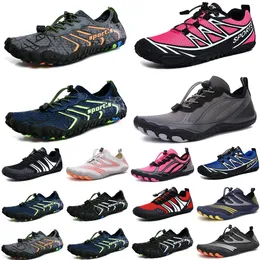 Wasserschuhe graue Frauen Herren Schuhe Strand Surf Sea Blau Schwimmtauchen im Freien barfuß schnell trocken Größe EUR 36-45