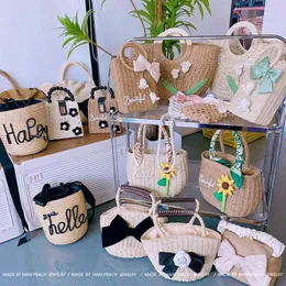 2023 NOVAS MULHERES Bolsas de palha de palha férias de moda de moda lindas sacolas de ombro de fashion bolsas de praia Drop Drop Thread 230304 230220