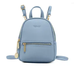 Backpack Women Mini Soft Touch PU Leather Small Backpacks Female Fashion Ladies Shoulder Bags Satchel Bag Mochilas