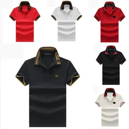Tasarımcı Mens Temel Business Polos T Shirt Moda Fransa Marka Erkek Tişörtleri İşlemeli Kol Bantları Mektup Rozetleri Polo Gömlek Kadınlar Yeni