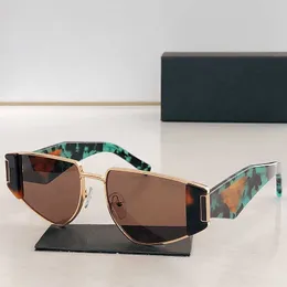 Summer Fashion Projektantki Okulary przeciwsłoneczne Zielone turkusowe lustro nogi metalowa rama spr 90 luksusowa fajna impreza mody okulary przeciwsłoneczne Uv400