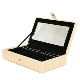 Klassische Mode -Schmuckschatulle für Pandora -Schmuckohrringe Armbänder Ring exquisit Storage Box 2019 Neue Lederbox 2558