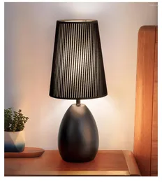 Tischlampen Smart Lampe Indoor Nachttisch Sensor Tuch Schlafsaal Student LED Leseknopf Schalter Drei Farbe