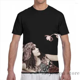 Męskie koszule theda bara cleopatra z kwiatami mężczyzn T-shirt Kobiety na całej nadruku moda dziewczyna koszulka chłopiec topy koszulki krótkie rękawy