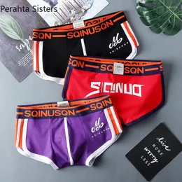 Underpants 3pcs 남자 속옷 복서 남자 복서 반바지 반바지 패션 인쇄 통기성 남자면 팬티 플러스 크기 m-xxxl