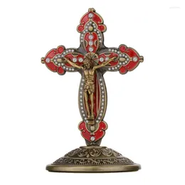 Colares pendentes Ícones Ortodoxos Crucificação de Rhinestone Cruz Crist Cristo Jesus Jesus de base destacável Carro Ornamento Decoração da Páscoa da Páscoa Presente de Páscoa