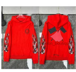 Sweatshirts Hoodie Hoodies High Quality Chrome//heart Net Red Couple Clothes Ins Fire Ch91PRR