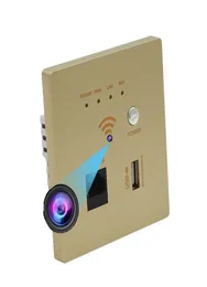 HD 1080p Duvar Fiş Soketi WiFi Yönlendirici Kamera Kablosuz Ev Güvenlik Gözetim Video Ses Ses Kayıt USB CHA6002703 İLE Uzaktan Görüntüleme