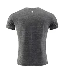 LL Joga strój mężczyzn Mężczyzn na zewnątrz koszule Nowe fitness siłownia piłkarska siatka z tyłu sportowy sucha koszulka chuda mężczyzna
