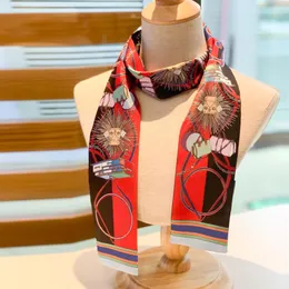 Mode sjaals voor vrouwen vierkante sjaals nek cravat hoofdbanden super zachte top zijden linten haar sjaal verfraaide banden 120 8 cm 3 s2762