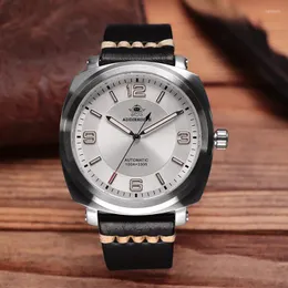 Wristwatches ADDIESDIVE Men's Watch NH35A BGW9 Super Luminous Sapphire Glass 10Bar Waterproof Relogios Masculinos Automatic Mechanical