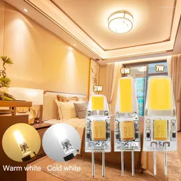 Dimmable Mini G4 LED COB Lamp 3W 6W Bulb AC DC 12V 220V Candle Lights Replace 30W 40W Halogen For Chandelier Spotlight