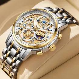 LIGE мужские часы лучший бренд оригинальные спортивные кварцевые мужские часы полностью стальные водонепроницаемые наручные часы с хронографом мужские Relogio Masculino