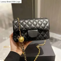 CC Bag Wallets Luxury Designer Womens Gold Ball Mini Bags Lambskin Crossbody Adjustable Shoulder Strap Square Large Capacity Outdoor Sacoche Handbag 2ZIF