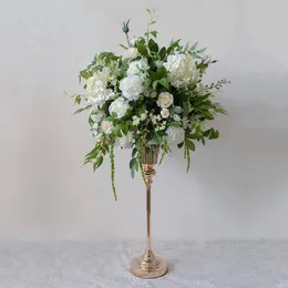 Dekorativa blommor kransar väg bly simulering blommor kul prydnader bröllop bord enhet rekvisita