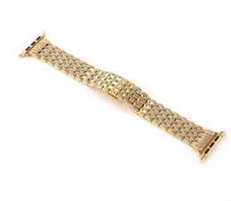 Bling Bling Crystals Watch Band Bracelet 38mm 40mm 41mm 42mm 44mm 45mm 49mm for iWatch band all series 8/7/6/5/4 Luxury Men Women Gold Plated Stainless Steel Strap Links